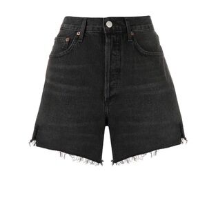 AGOLDE Black Denim frayed edge short SIZE 26